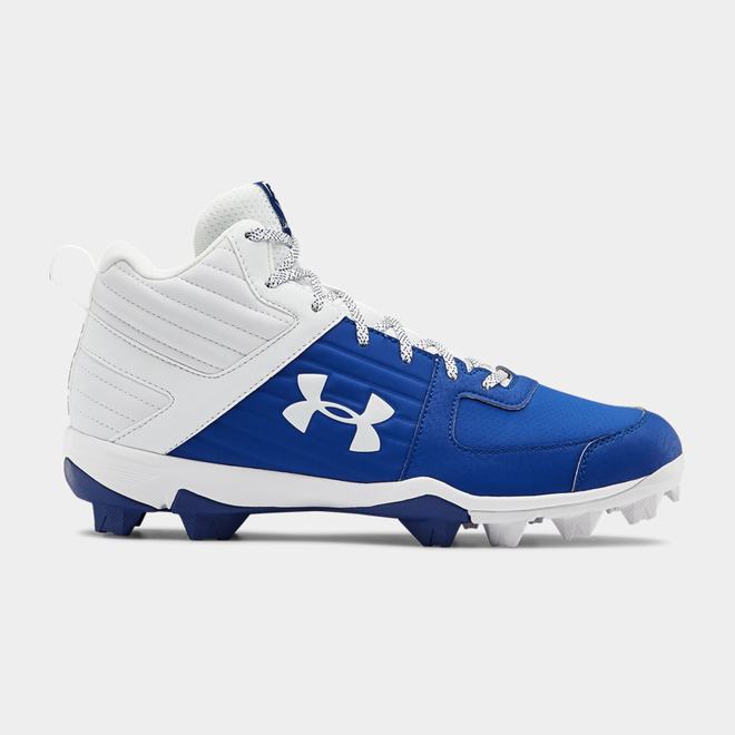 Under Armour Leadoff Mid RM - Panske Baseballová Obuv - Kráľovská Modrá/Biele